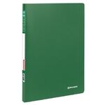 Папка 10 вкладышей BRAUBERG "Office", зеленая, 0,5 мм, 271323