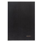 Книга учета 96 л., клетка, твердая, бумвинил, блок офсет, А4 (200х290 мм), BRAUBERG, черная, 130223