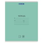 Тетрадь 24 л. BRAUBERG КЛАССИКА NEW клетка, обложка картон, ЗЕЛЕНАЯ, 105703