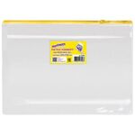 Папка-конверт на молнии А4 (335х238 мм), ассорти, 0,12 мм, ЮНЛАНДИЯ, 229550