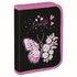 Пенал BRAUBERG с наполнением, 1 отделение, 1 откидная планка, 24 предмета, 21х14 см, "Flower butterfly", 271524