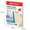 Обложки картонные для переплета, А4, КОМПЛЕКТ 100 шт., тиснение под кожу, 230 г/м2, слоновая кость, BRAUBERG, 530947