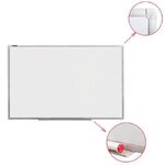 Доска магнитно-маркерная (100х180 см), алюминиевая рамка, ГАРАНТИЯ 10 ЛЕТ, РОССИЯ, BRAUBERG Стандарт, 235524