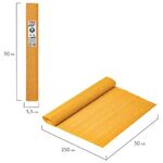 Бумага гофрированная/креповая (ИТАЛИЯ) 140 г/м2, 50х250 см, светло-оранжевая (976), BRAUBERG FIORE, 112565
