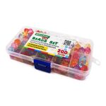 Набор BEADS SET для творчества, рукоделия и создания украшений, 200 бусин, 10 видов, прозрачные, нить, BRAUBERG KIDS, 664694