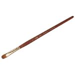 Кисть художественная колонок Гамма "Классика", плоскоовальная №8