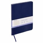 Тетрадь БОЛЬШОЙ ФОРМАТ (200x252 мм) В5, BRAUBERG "Metropolis Extra", под кожу, клетка, 80 л., синий, 111049