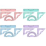 Набор чертежный малый Berlingo "Instinct" (треуг. 2шт., линейка 15см, транспортир), ассорти