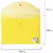Папка-конверт с кнопкой BRAUBERG, А4, до 100 листов, прозрачная, желтая, 0,15 мм, 228670