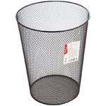 Корзина для бумаг Berlingo "Steel&Style", 09л, сетчатая, металлическая, черная