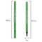 Ручка капиллярная (линер) BRAUBERG "Aero", СВЕТЛО-ЗЕЛЕНАЯ, трехгранная, металлический наконечник, линия письма 0,4 мм, 142250