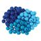 Бусины для творчества "Шарики", 8 мм, 30 грамм, бирюзовые, светло-голубые, голубые, ОСТРОВ СОКРОВИЩ, 661236
