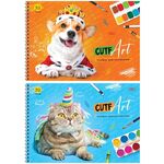 Альбом для рисования 32л., А4, на гребне ArtSpace "Животные. Cute art", эконом