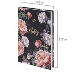 Ежедневник недатированный А5 (145х215 мм), ламинированная обложка с фольгой, 128 л., STAFF, "Flowers", 113521