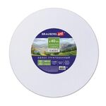 Холст на подрамнике BRAUBERG ART CLASSIC, 40см, грунт, круг, 45%хлоп., 55%лен, среднее зерно, 190648