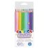 Карандаши цветные пастельные CARIOCA "Pastel", 12 цветов, шестигранные, заточенные, ПВХ чехол, 43034