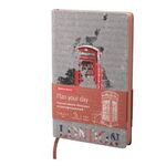 Ежедневник недатированный А5 (138х213 мм), BRAUBERG VISTA, под кожу, гибкий, 136 л., "Good old England", 112010