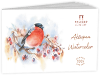 Планшет для акварели «Снегирь», белый, 300 г/м2, 150х250, 15 л, хлопок 100%