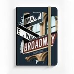 Блокнот с резинкой в клетку 96 л., МАЛЫЙ ФОРМАТ А6 (109х148 мм), твердая обложка, BRAUBERG, "Broadway", 113739