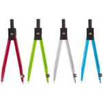 Циркуль ArtSpace металлический, 115мм, ПВХ чехол, ассорти