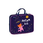 Папка текстильная с ручками 1 отделение, А4 Berlingo "Fox Dreamer", 350*265*80мм, текстиль, на молнии