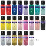 Краски акриловые для техники "Флюид Арт" (POURING PAINT), НАБОР 22 цвета, 24 штуки по 60 мл, BRAUBERG ART, 192237