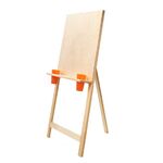 Мольберт напольный "Хлопушка" со стаканчиками, сосна 60х60х120 см