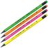 Карандаш ч/г Berlingo "Flexy Neon" HB, с ластиком, заточен., пластиковый, ассорти