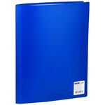 Папка с 30 вкладышами OfficeSpace А4, 21мм, 400мкм, пластик, синяя