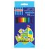 Карандаши цветные ПИФАГОР "ЖИРАФ", 12 цветов, пластиковые, классические заточенные, 181250