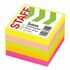 Блок самоклеящийся (стикеры) STAFF, НЕОНОВЫЙ, 51х51 мм, 400 листов, 5 цветов, 129349