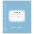 Тетрадь 12 л. BRAUBERG ЭКО "5-КА", клетка, обложка плотная мелованная бумага, СИНЯЯ, 104760