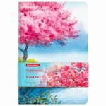 Блокнот А5 (143x210 мм), BRAUBERG VISTA "Spring weather", под кожу, гибкий, 80 л., 112073