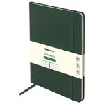 Блокнот БОЛЬШОЙ ФОРМАТ (180х250 мм) В5, BRAUBERG ULTRA, балакрон, 80 г/м2, 96 л., клетка, темно-зеленый, 113063