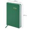 Ежедневник датированный 2024 А5 138x213 мм BRAUBERG "Select", балакрон, зеленый, 114878