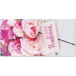 Конверт для денег "С ДНЁМ РОЖДЕНИЯ", Розы, 166х82 мм, блестки, ЗОЛОТАЯ СКАЗКА, 113757