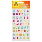 Наклейки гелевые Мульти-Пульти "Алфавит", 10*22см, 48 наклеек, инд. уп., европодвес