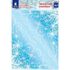 Украшение для окон и стекла ЗОЛОТАЯ СКАЗКА "Морозные узоры 1", 30х38 см, ПВХ, 591223