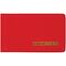 Визитница карманная OfficeSpace на 20 визиток, 65*110мм, ПВХ, красный