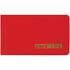 Визитница карманная OfficeSpace на 20 визиток, 65*110мм, ПВХ, красный