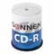 Диски CD-R SONNEN, 700 Mb, 52x, Cake Box (упаковка на шпиле) КОМПЛЕКТ 100 шт., 513533