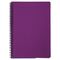 Тетрадь А5, 80 листов, BRAUBERG "Metropolis", спираль пластиковая, клетка, обложка пластик, ФИОЛЕТОВЫЙ, 403399