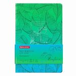 Блокнот МАЛЫЙ ФОРМАТ (100х150 мм) А6, BRAUBERG VISTA "Monstera", под кожу, гибкий, тиснение фольга, 80 л., 112093