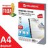 Обложки пластиковые для переплета, А4, КОМПЛЕКТ 100 шт., 150 мкм, прозрачные, BRAUBERG, 530825