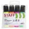 Набор текстовыделителей STAFF "EVERYDAY" HL-638, 4 шт., АССОРТИ, линия 1-5 мм, 151643