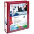 Папка на 4 кольцах Berlingo, панорама, 65мм, ПВХ, бордовая