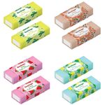 Ластик Berlingo "Funline. Fruits and Flowers", 8шт., 50*20*11мм, пакет с европодвесом