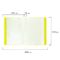 Папка 20 вкладышей BRAUBERG "Neon", 16 мм, неоновая желтая, 700 мкм, 227449