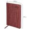 Еженедельник датированный 2024 БОЛЬШОЙ ФОРМАТ 210х297 мм А4, BRAUBERG "Wood", под кожу, бордовый, 115012