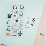 Наклейки объемные MESHU "Cute friends", 10*24см, 23 наклейки, инд. уп., европодвес